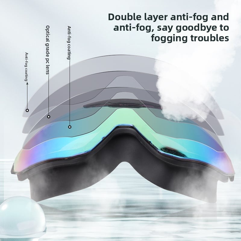 High-definition Ski goggles - anti-fog swimming goggles for adults